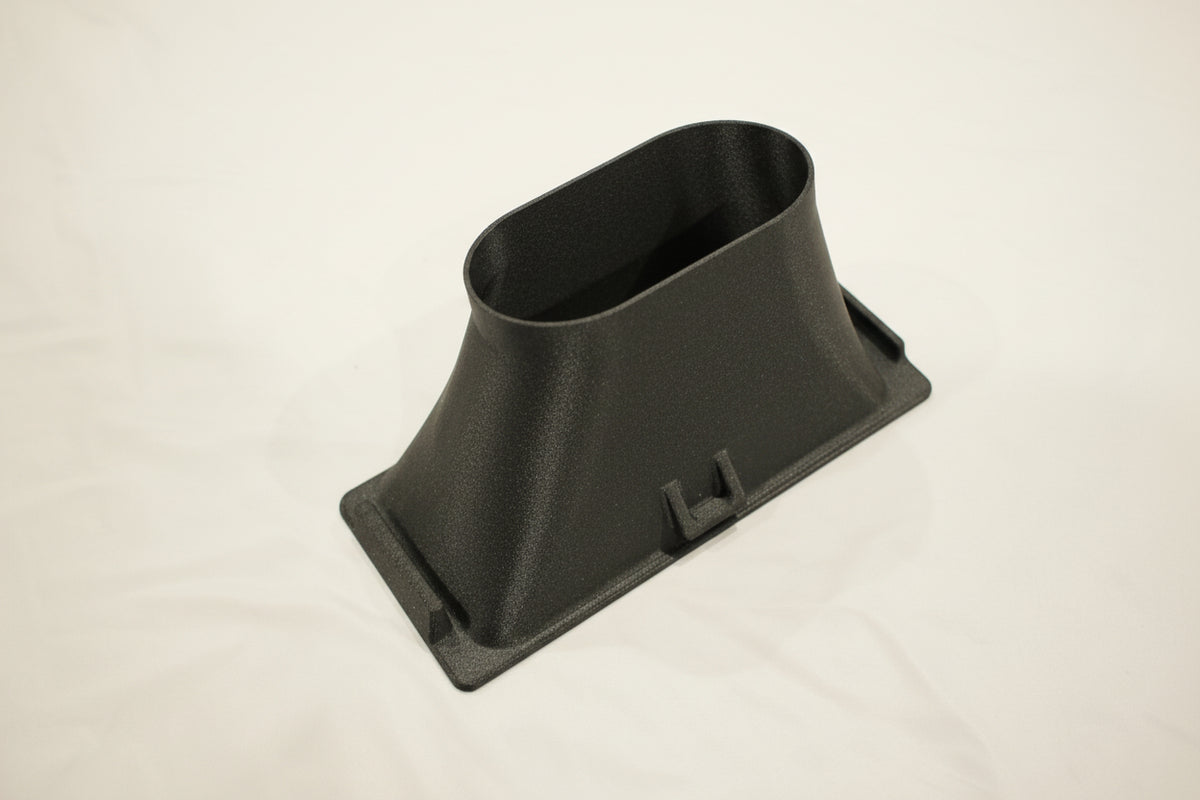 E30 M3 Sport Evolution brake duct, angled view