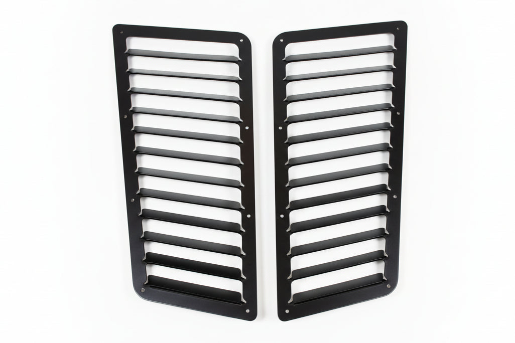 GT3-style rear window vents, pair, top view