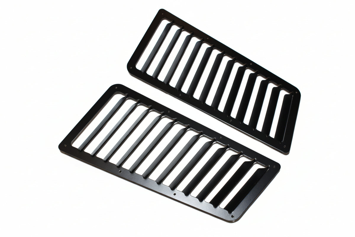 Universal rear window louvers, pair