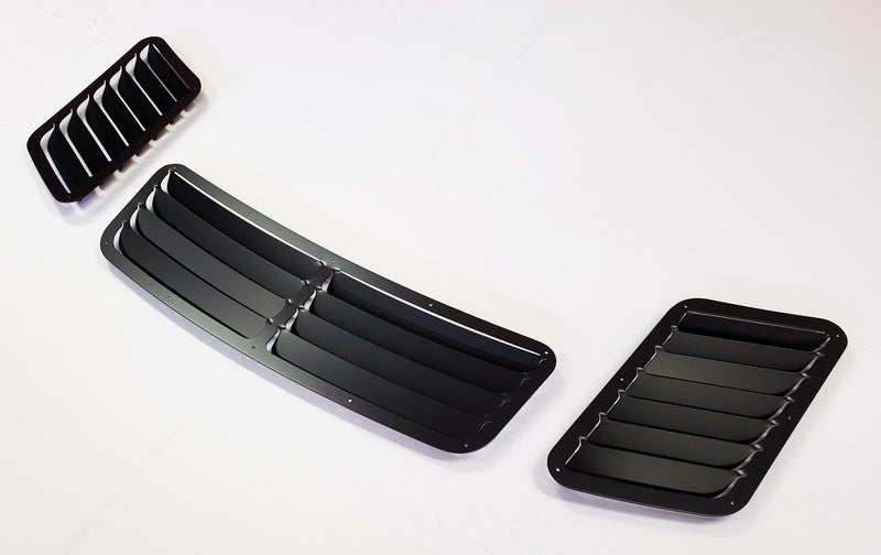 BMW E36 hood vent louver kit, center and side vents