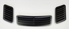 BMW E36 3-piece hood vent kit, top view