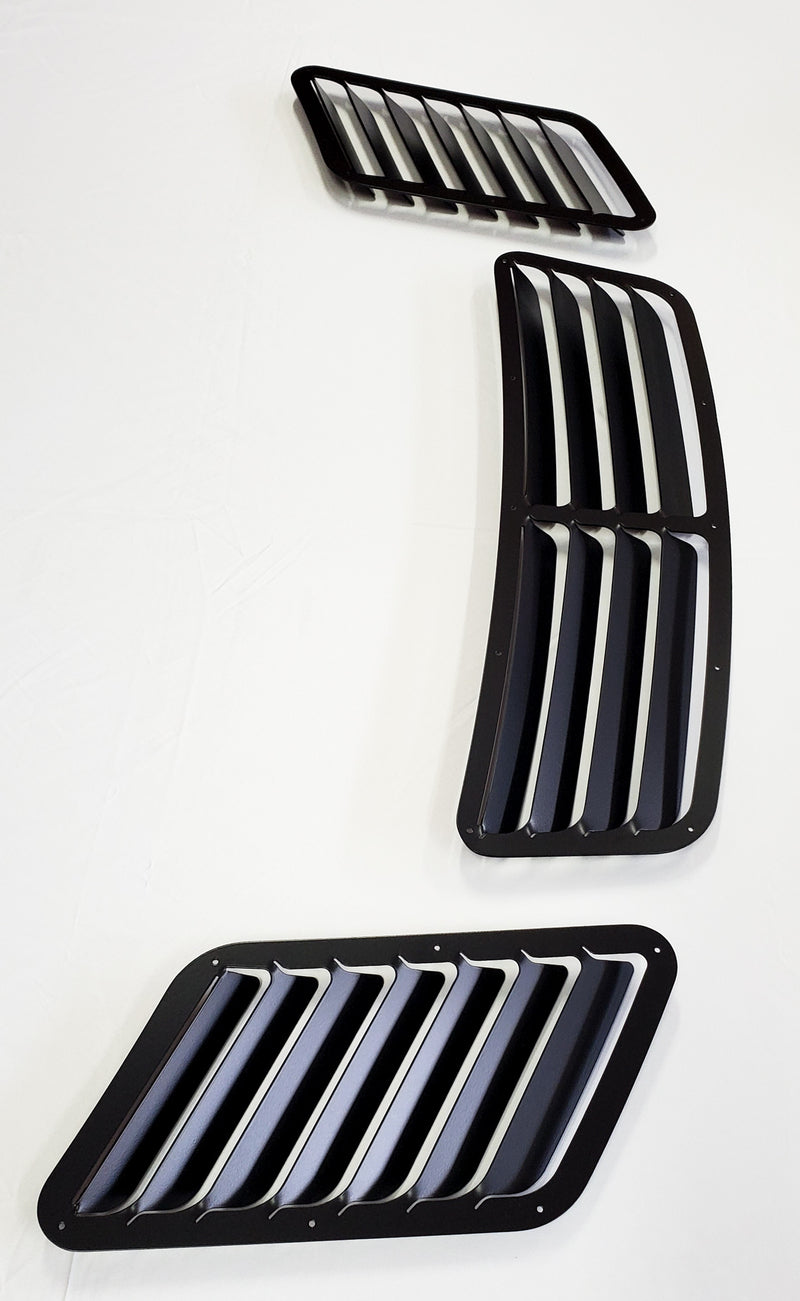 BMW E36 hood vent set, center and two sides