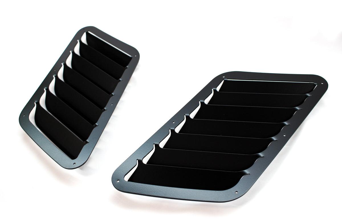 BMW E46 hood vents, angled view